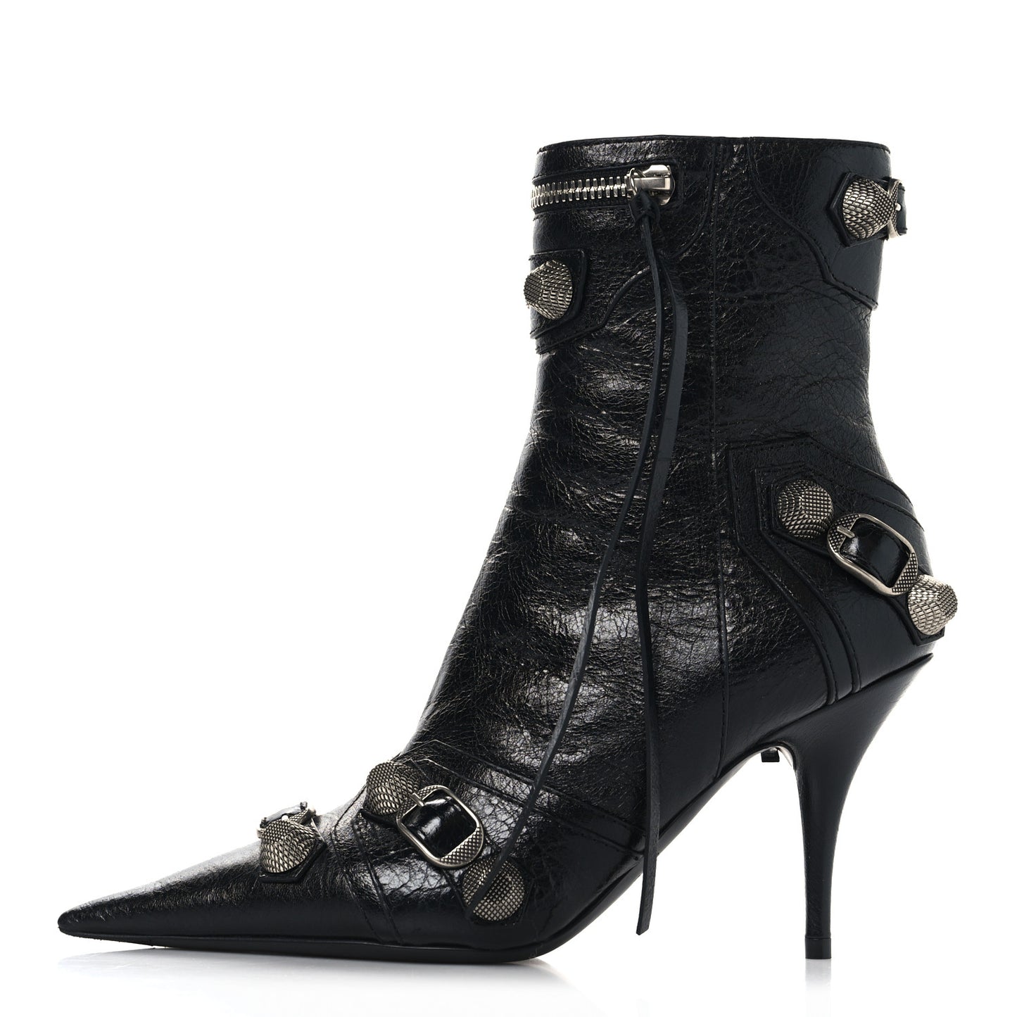 Agneau Arena Cagole 70mm Ankle Boots 35 Black