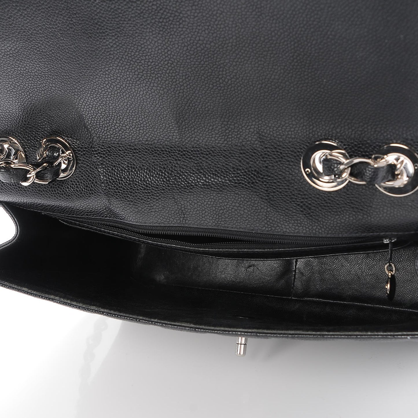 Caviar Quilted Jumbo Single Flap Black