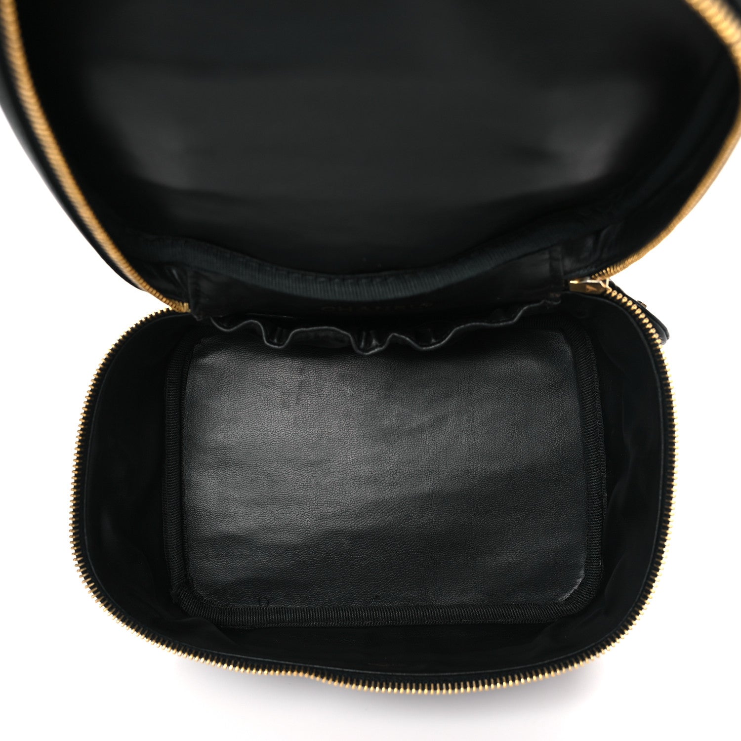 Chanel Lambskin Vanity Cosmetic Case Black 5 of 11