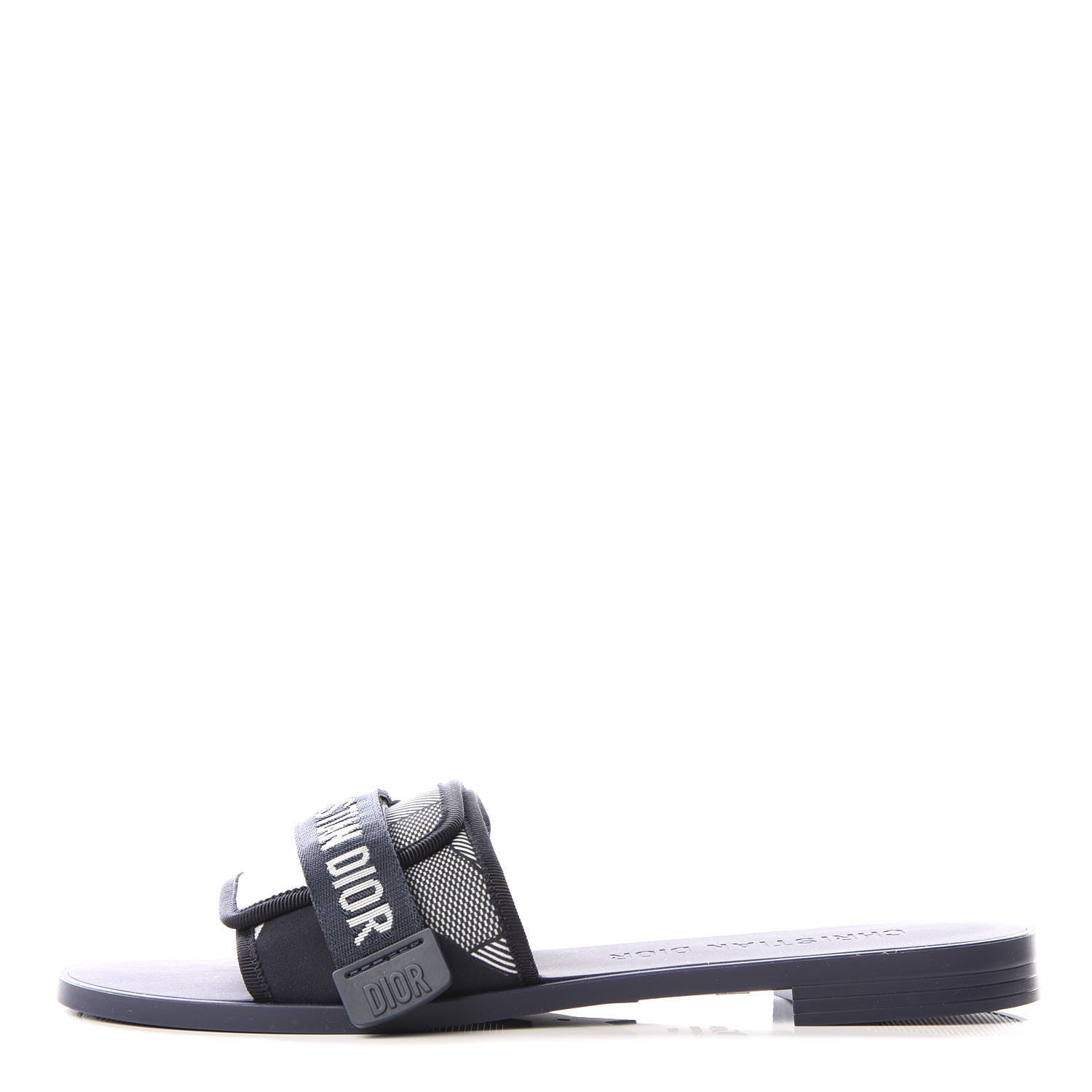 Christian Dior Canvas Dior(e)volution Mule Slide Sandals 42 Deep Blue 1 of 9