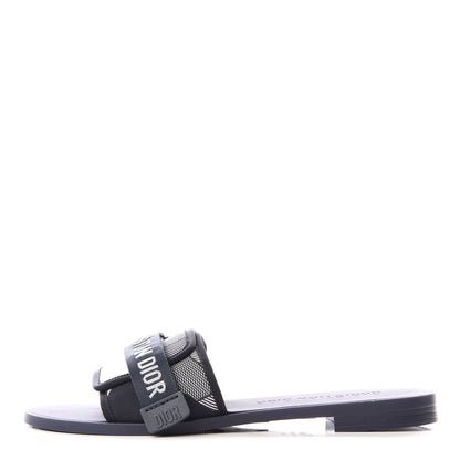 Christian Dior Canvas Dior(e)volution Mule Slide Sandals 42 Deep Blue 1 of 9