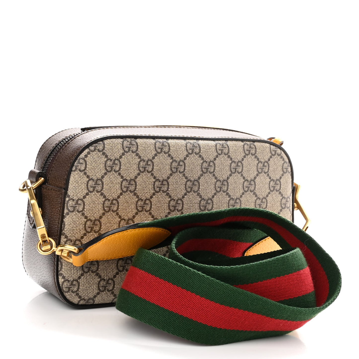 GG Supreme Monogram Web Neo Vintage Shoulder Bag Beige New Acero Crop