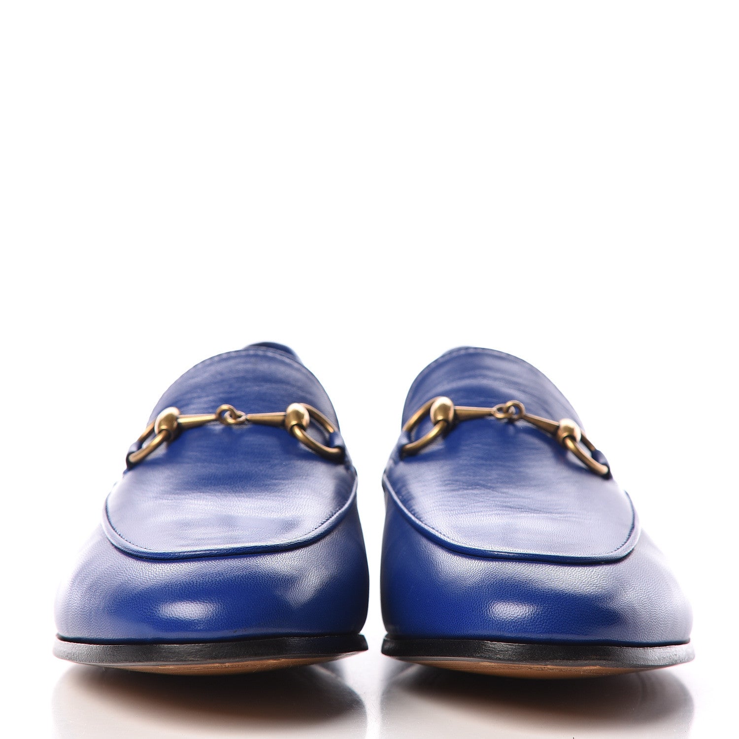 Gucci Malaga Kid Womens Jordaan Loafers 36.5 Electric Blue 2 of 8