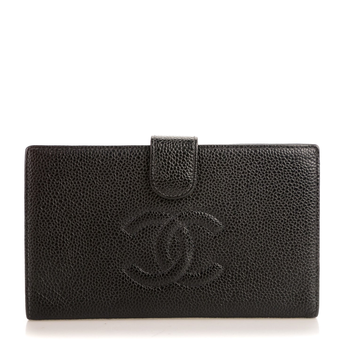 Caviar Timeless CC French Wallet Black