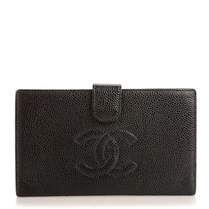 Chanel Caviar Timeless CC French Wallet Black 1 of 7