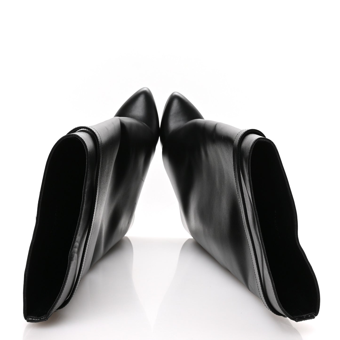 Calfskin Shark Lock Pant Boots 38 Black