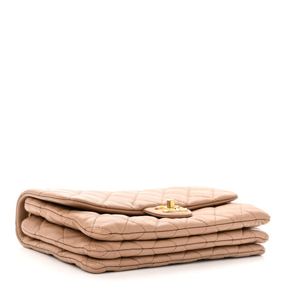 Chanel Lambskin Quilted Medium Pillow Crush Flap Beige 4 of 11