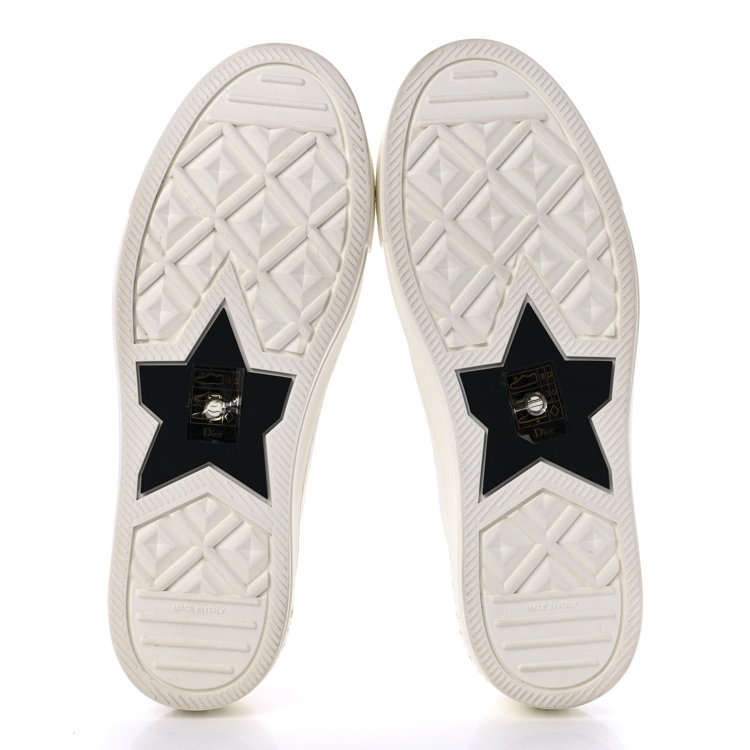 Christian Dior Canvas Dot Walk'N'Dior Low Top Sneakers 38.5 Milk 5 of 9