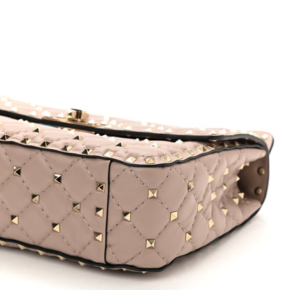 Valentino Garavani Lambskin Medium Rockstud Spike Shoulder Bag Poudre 9 of 9