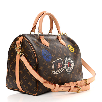 Louis Vuitton Monogram World Tour Speedy Bandouliere 30 3 of 10