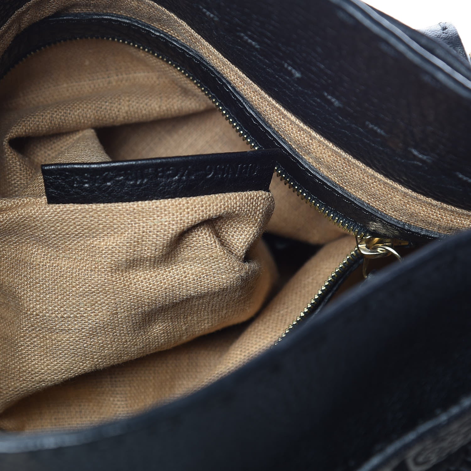 Fendi Calfskin Romano Selleria Large Villa Borghese Tote Black 9 of 13