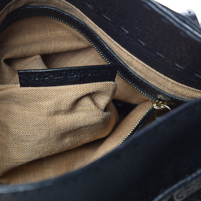 Fendi Calfskin Romano Selleria Large Villa Borghese Tote Black 9 of 13