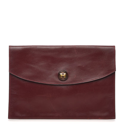 Hermes Box Pochette Rio Clutch Rouge H 8 of 14