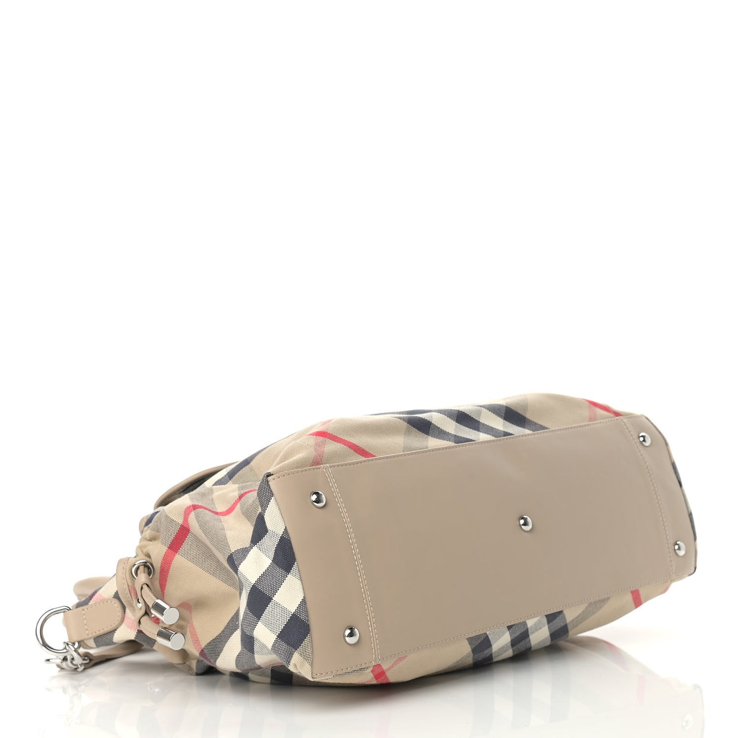 Nova Check Tote Diaper Bag Beige