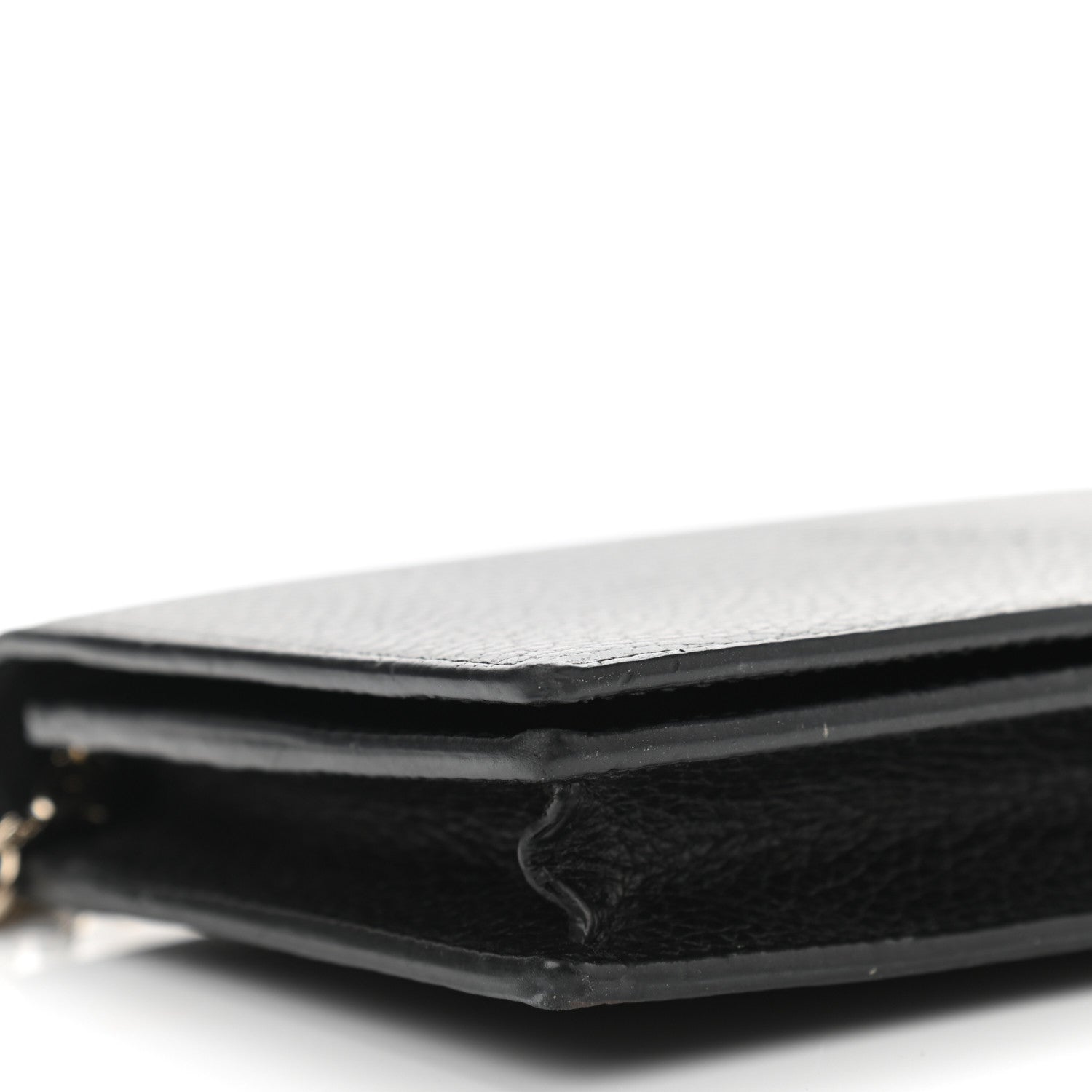 Gucci Dollar Calfskin Medium Betty Chain Wallet Black 9 of 12