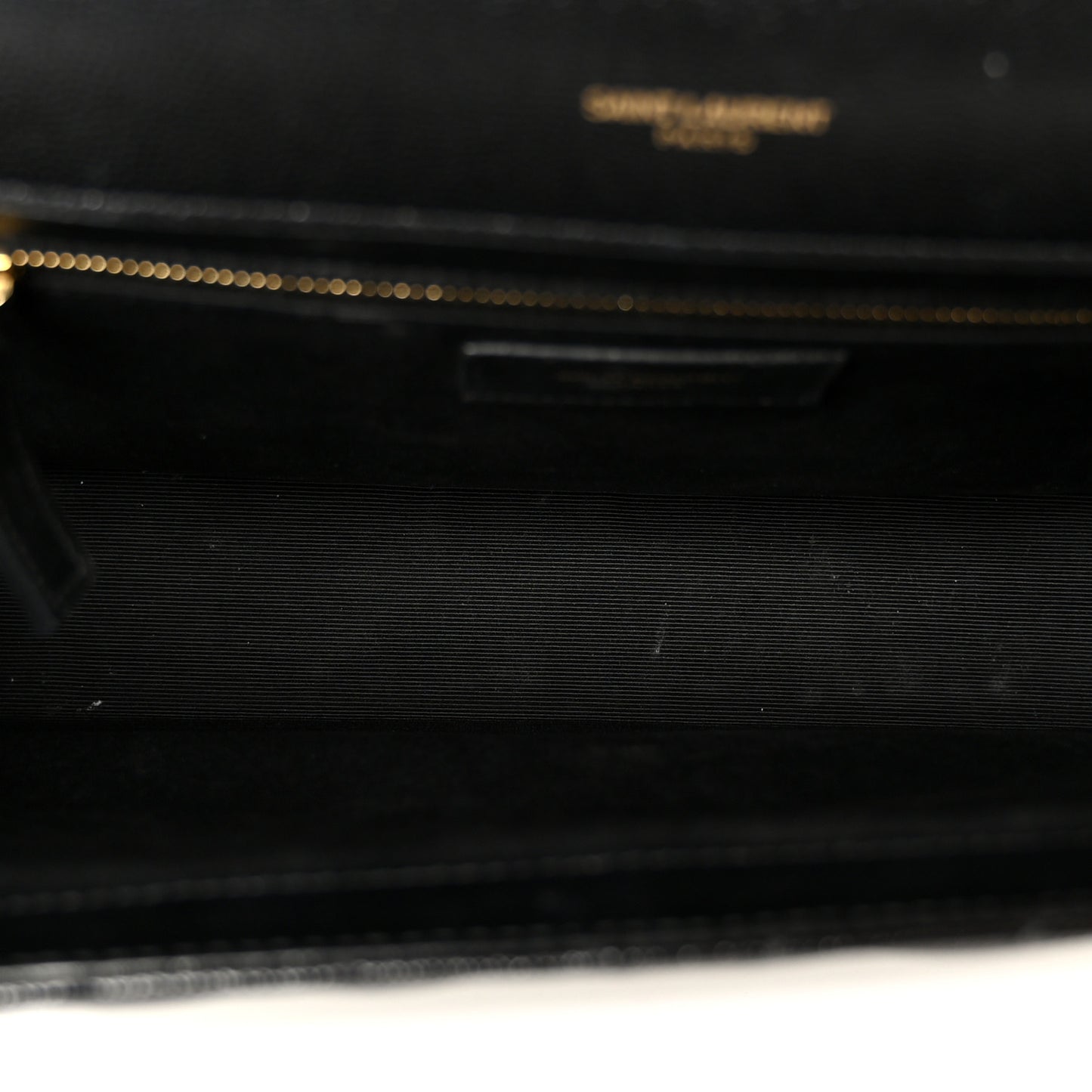 Grain De Poudre Matelasse Chevron Large Monogram Satchel Black