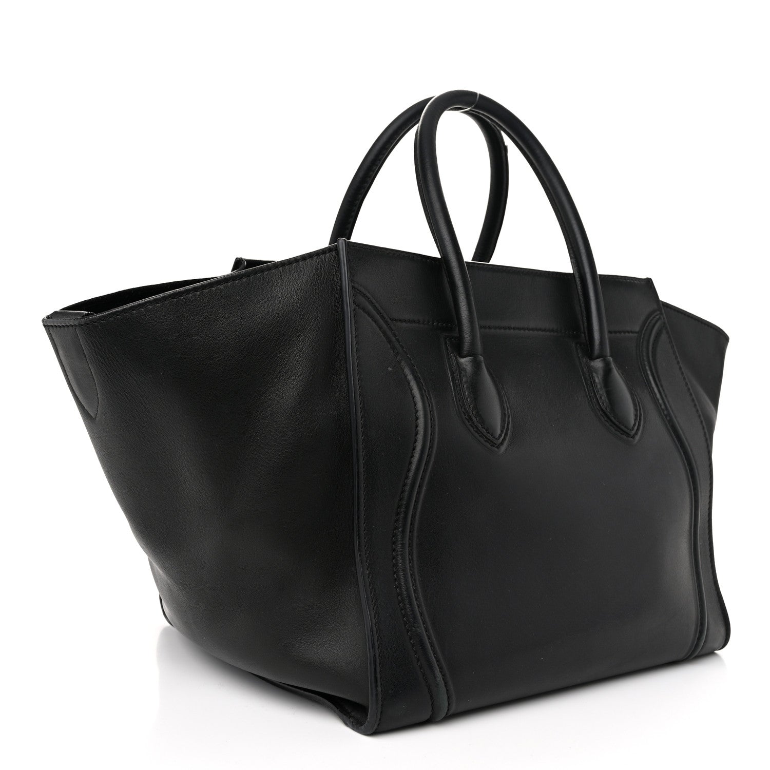Celine Smooth Calfskin Medium Phantom Luggage Black 3 of 11