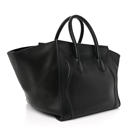 Celine Smooth Calfskin Medium Phantom Luggage Black 3 of 11