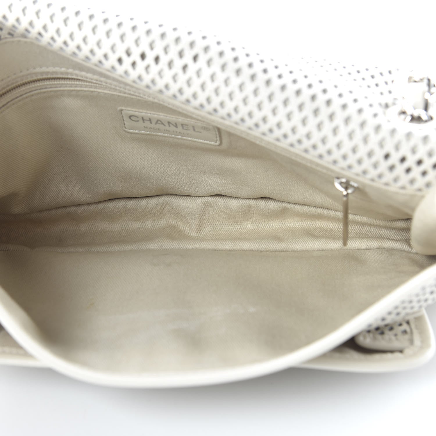 Chanel Perforated Calfskin Up In The Air Flap White 5 of 10