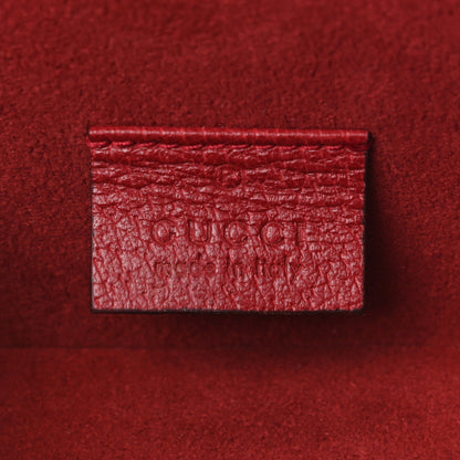 Gucci GG Supreme Monogram Flora Padlock Jewelry Case Red 8 of 12