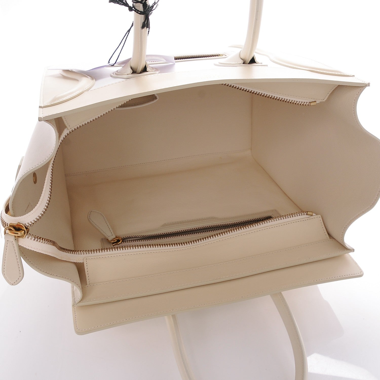 Celine Smooth Calfskin Mini Tri-Color Luggage White 5 of 7