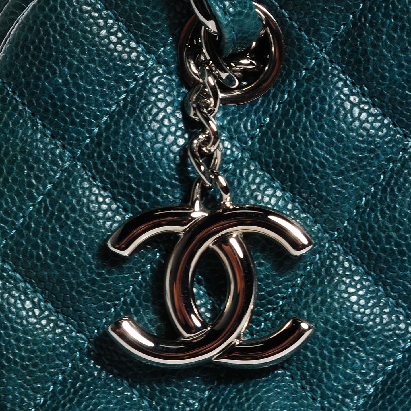 Caviar Quilted Medium Just Mademoiselle Turquoise