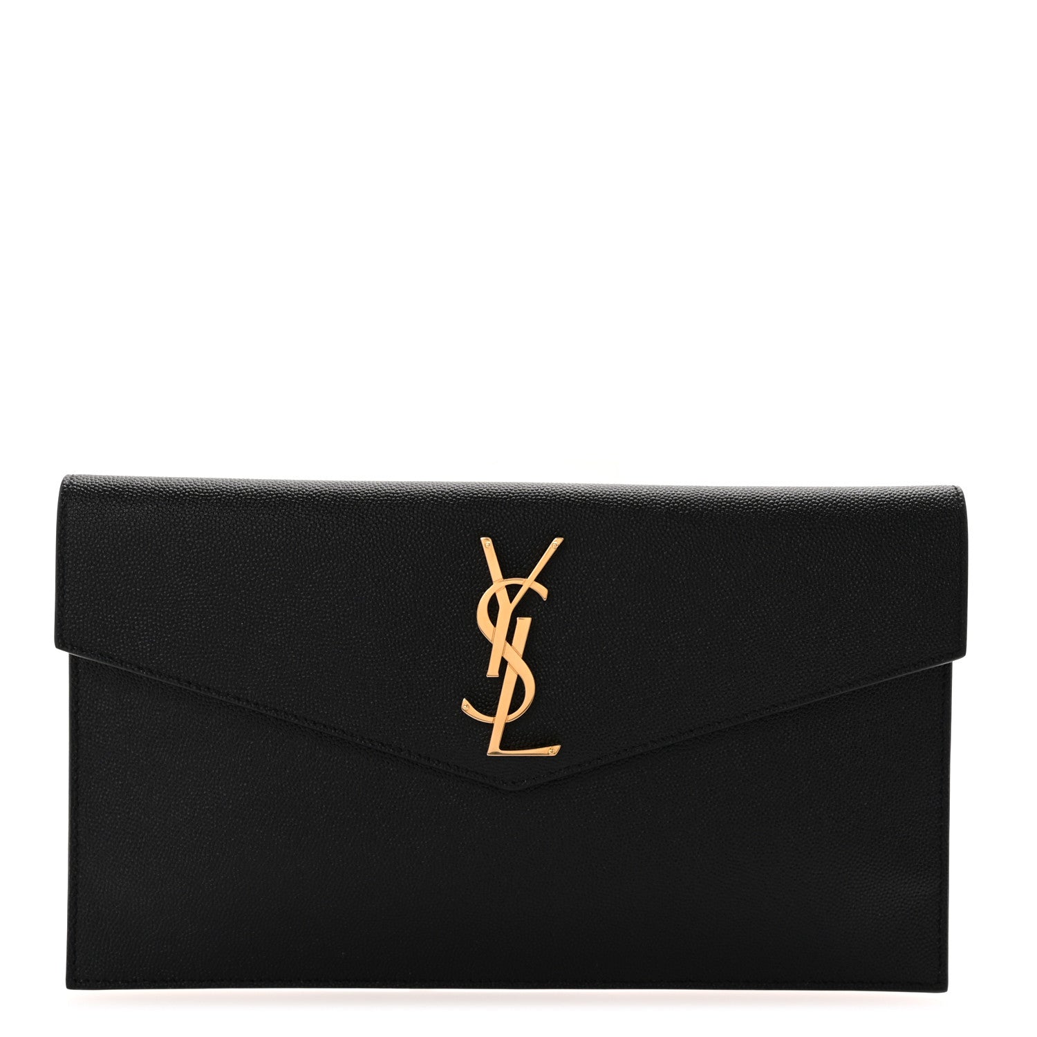 Saint Laurent Grain De Poudre Uptown Pouch Black 1 of 9
