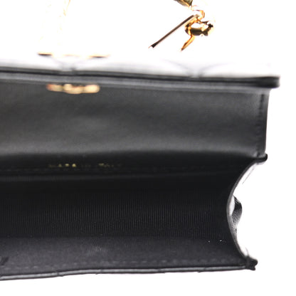 Chanel Lambskin Quilted CC Hook Card Holder Black 5 of 13