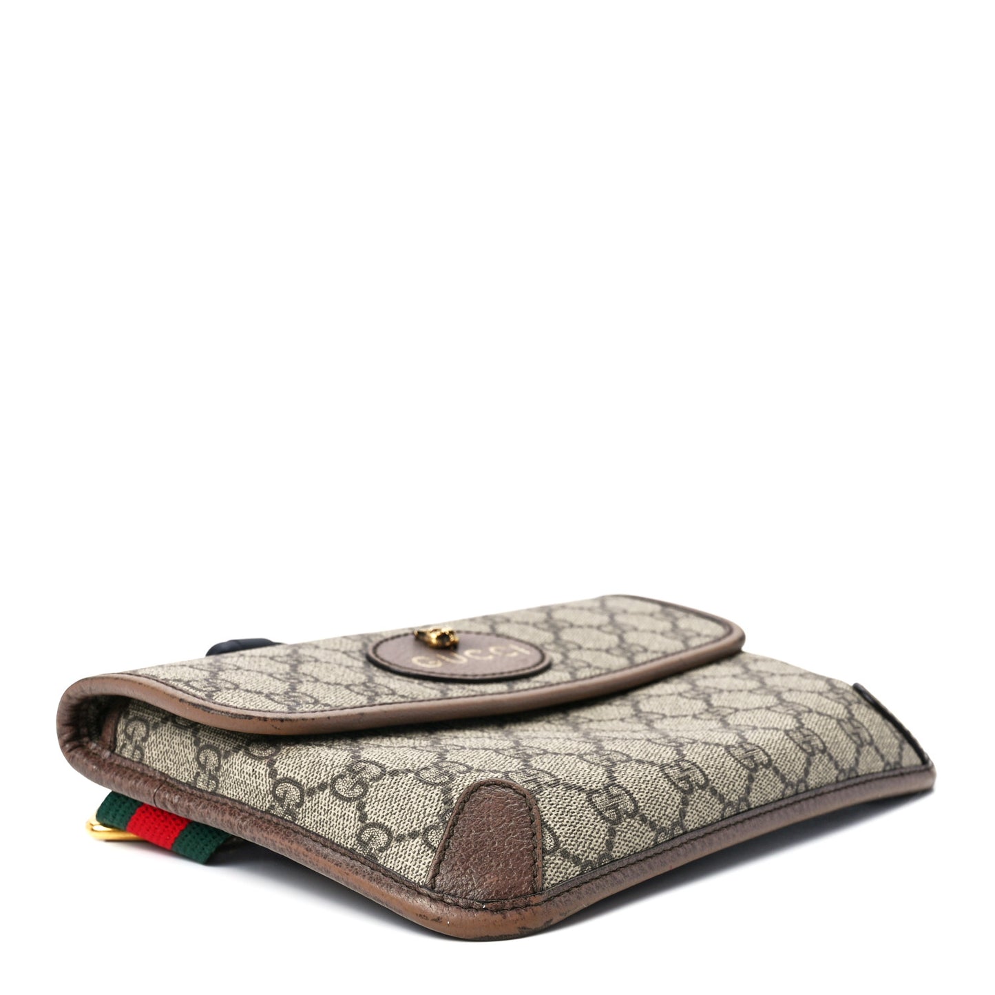 GG Supreme Monogram Neo Vintage Web Belt Bag Brown