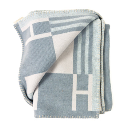 Hermes Wool Cashmere Ithaque Blanket Gris Perle 2 of 3