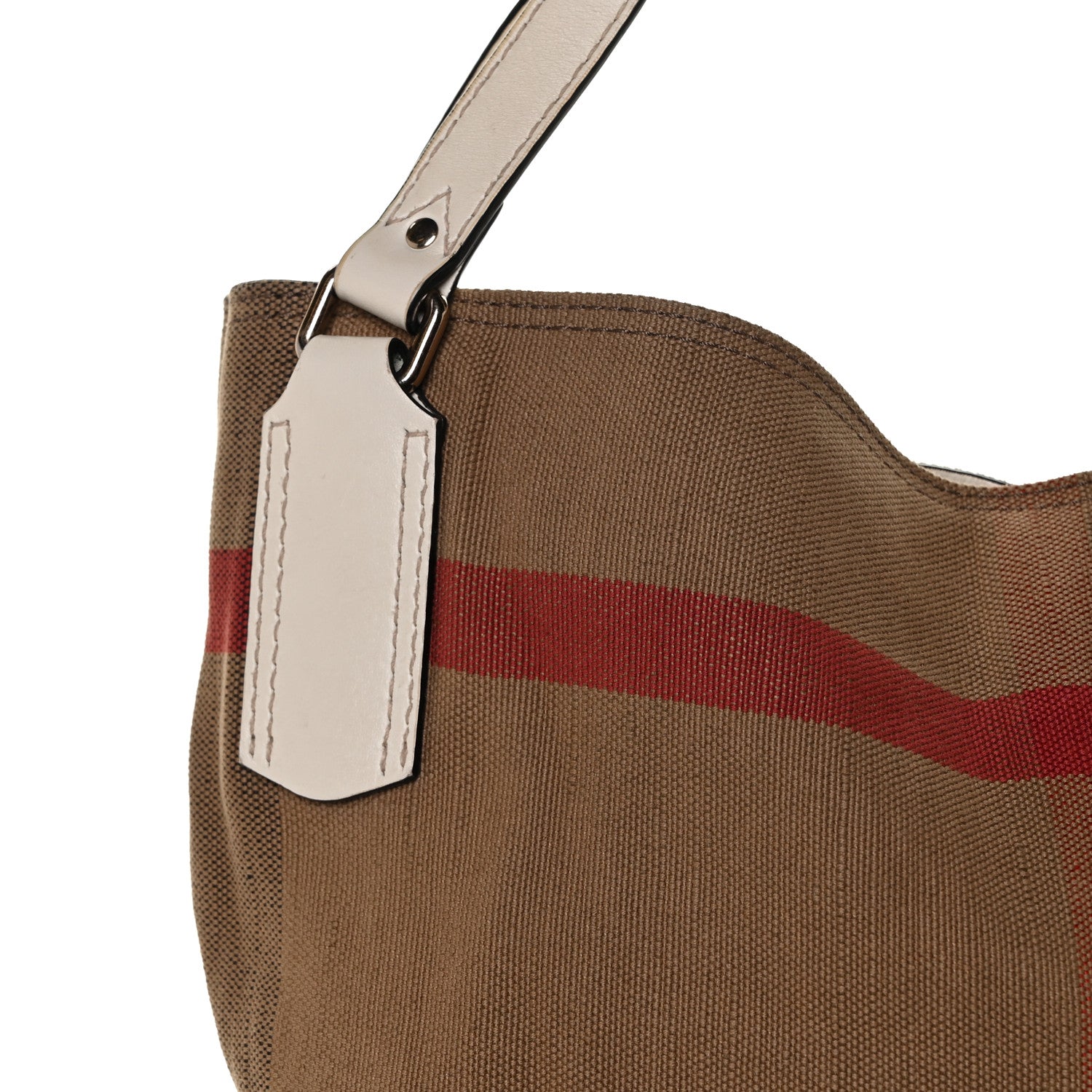 Burberry Canvas Mega Check Medium Maidstone White 9 of 14