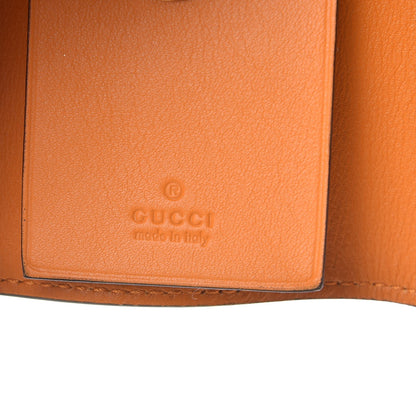 Gucci Calfskin Icon Signature 6 Key Holder Case Orange 6 of 8