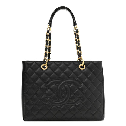 Chanel Caviar Quilted Grand Shopping Tote GST Black 1 of 10
