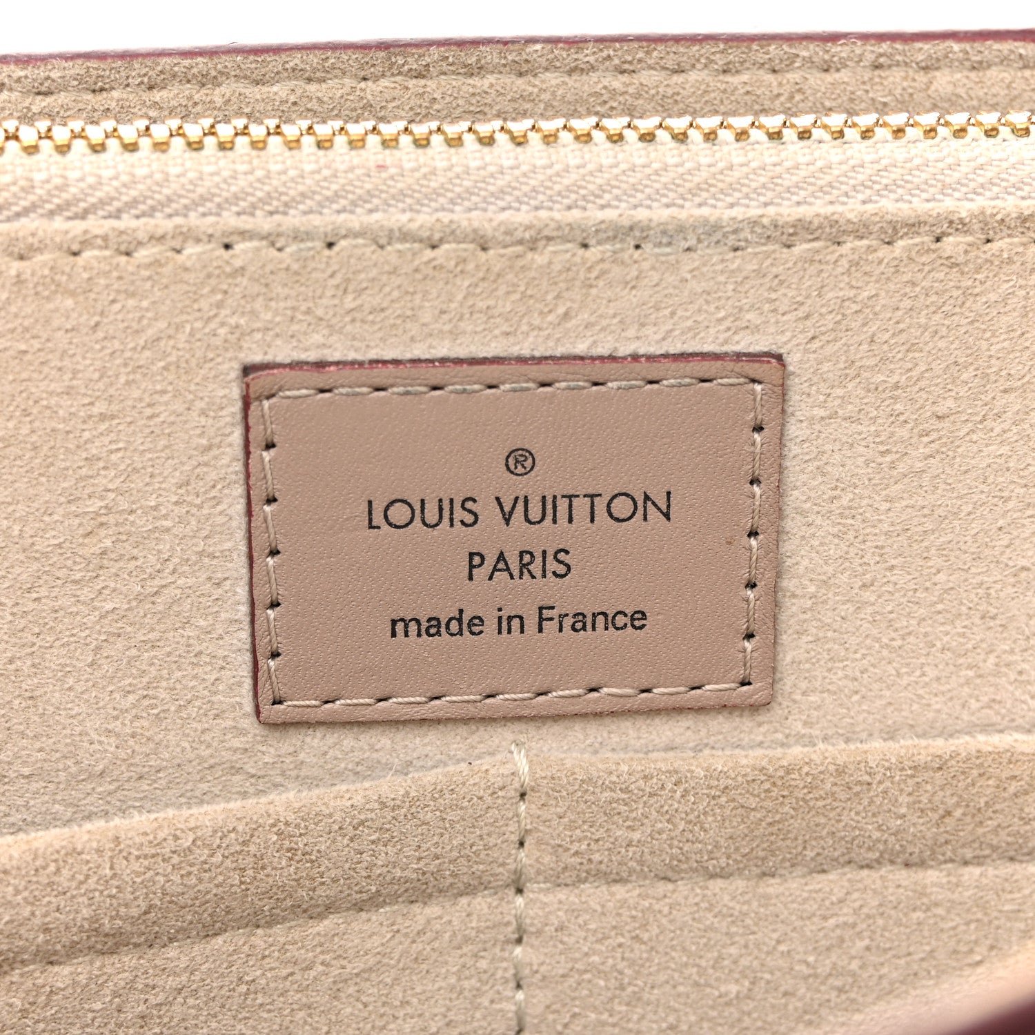 Louis Vuitton Monogram Cuir Plume Very Tote MM Mastic Raisin 6 of 15