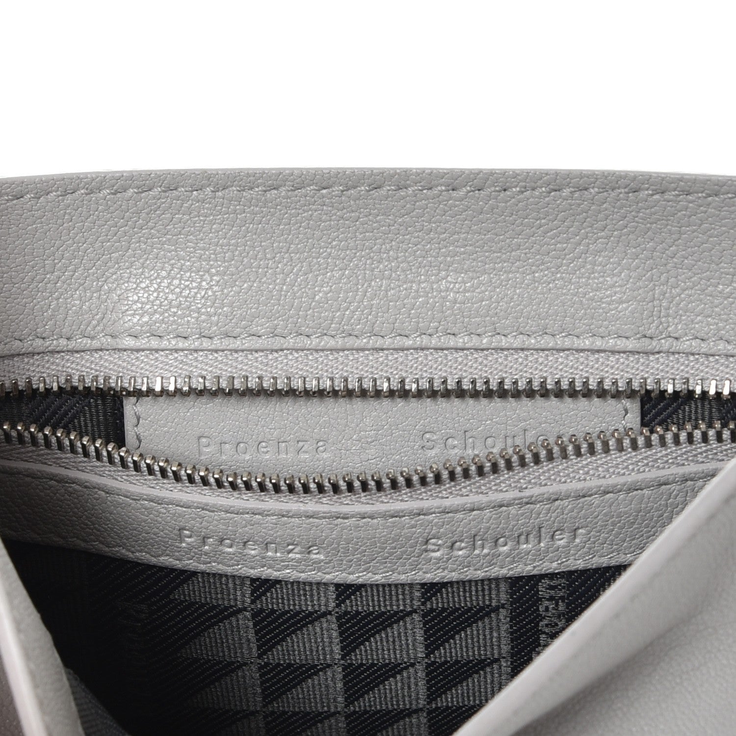Proenza Schouler Lambskin PS1 Mini Pouch Messenger Pale Steel 4 of 8
