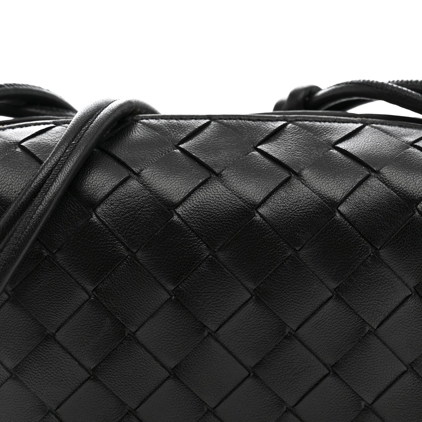 Nappa Intrecciato Mini Loop Camera Bag Black