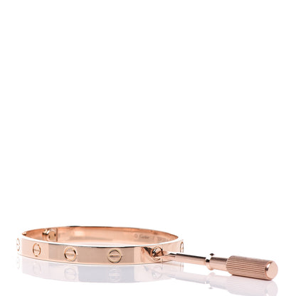 Cartier 18K Pink Gold LOVE Bracelet 17 6 of 6