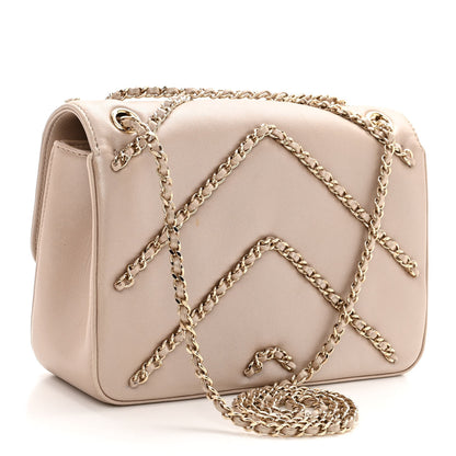 Chanel Metallic Lambskin Small CC Chain Flap Light Gold 3 of 12
