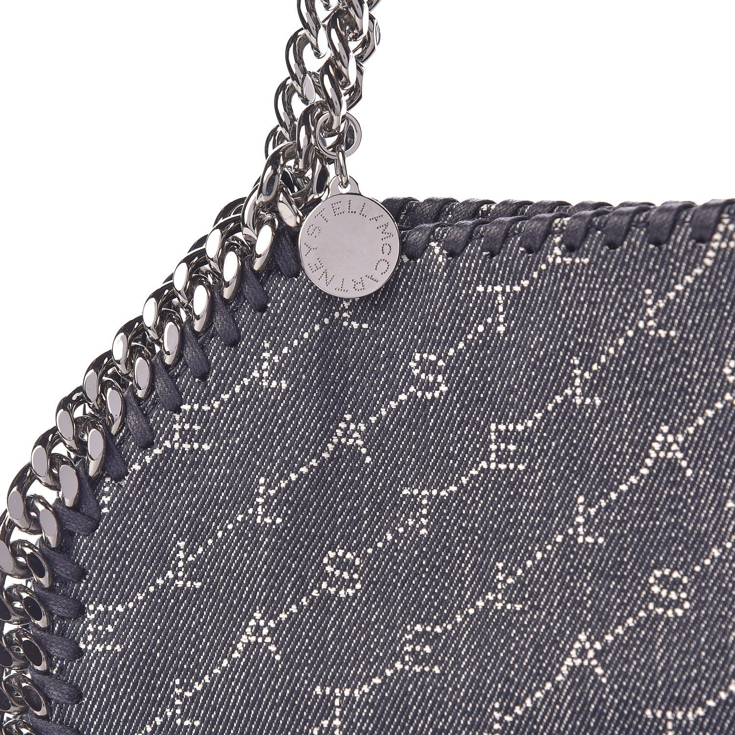 Stella McCartney Denim Logo Mini Falabella Tote Navy 10 of 10
