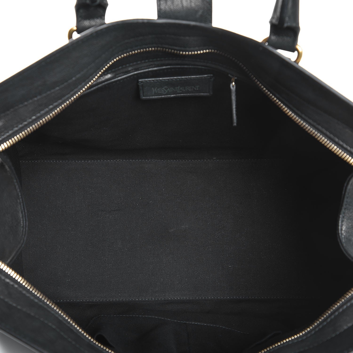 Saint Laurent Sheepskin Medium Cabas ChYc Black 5 of 15