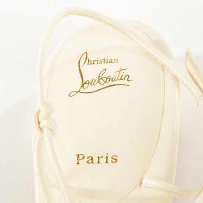 Christian Louboutin Nappa Flat Sandals 39 Off White 8 of 8