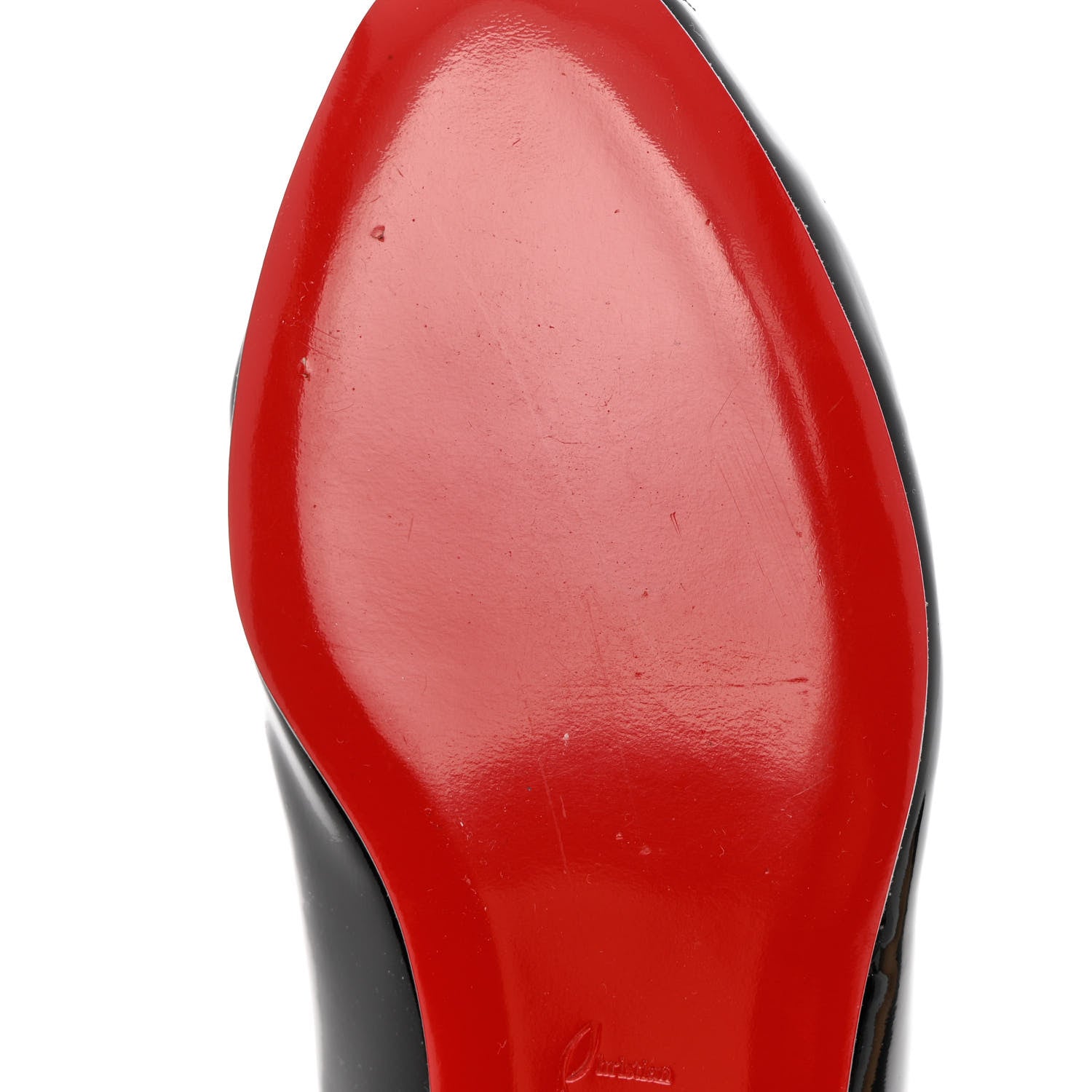 Christian Louboutin Patent Croisette Peep Toe Flats 36.5 Black 11 of 11