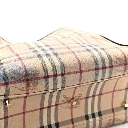 Burberry Haymarket Check Small Canterbury Tote Chocolate 5 of 15
