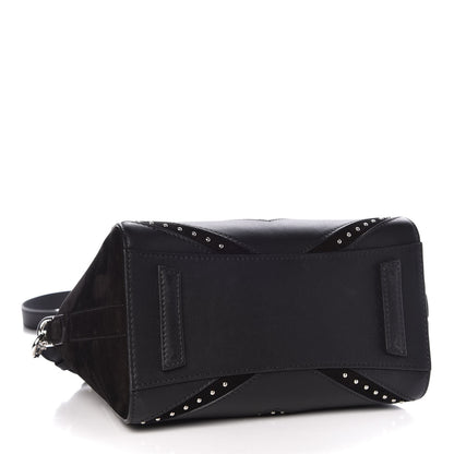Givenchy Calfskin Suede Mini Studded Chevron Antigona Black 4 of 10