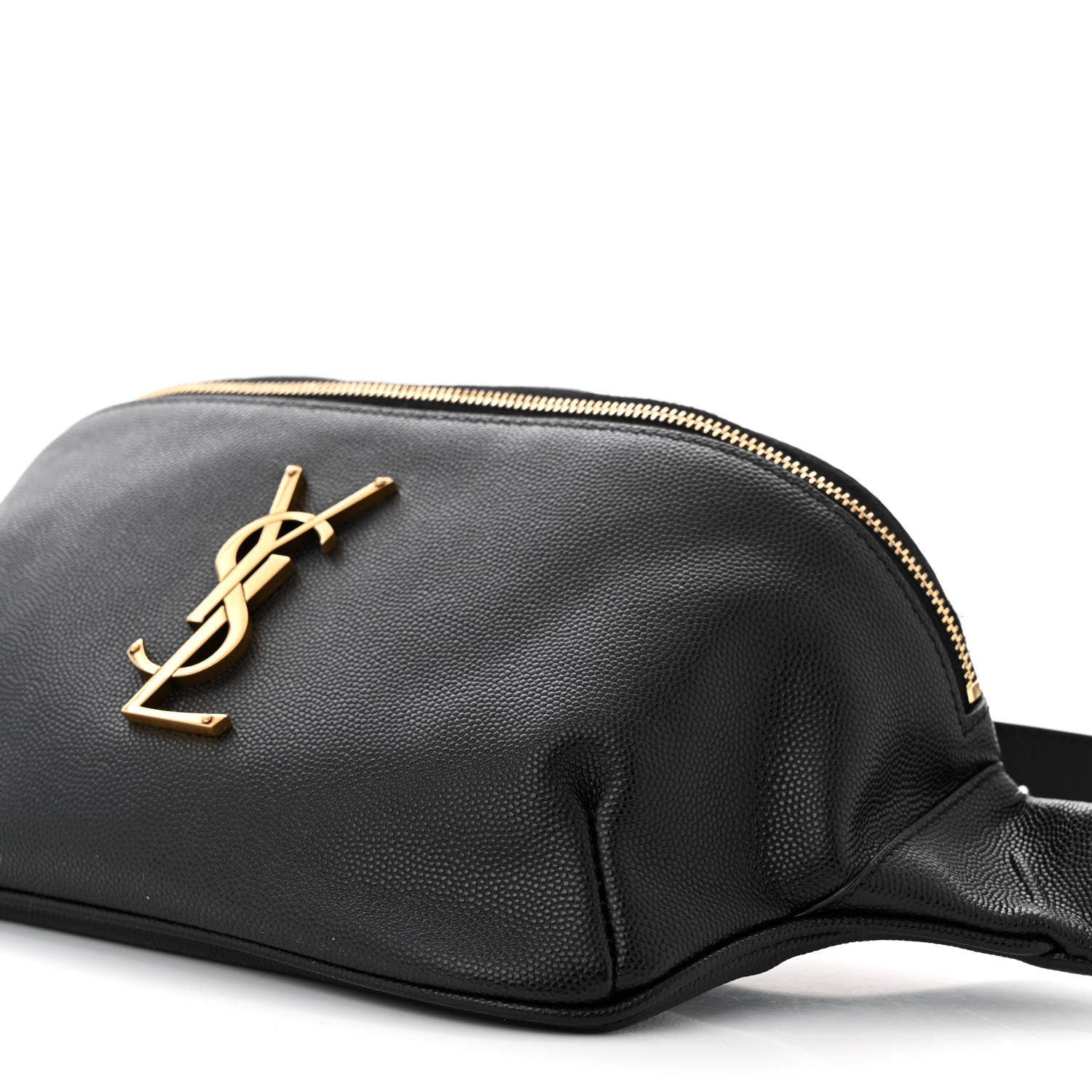 Saint Laurent Grain De Poudre Monogram Belt Bag Black 10 of 11