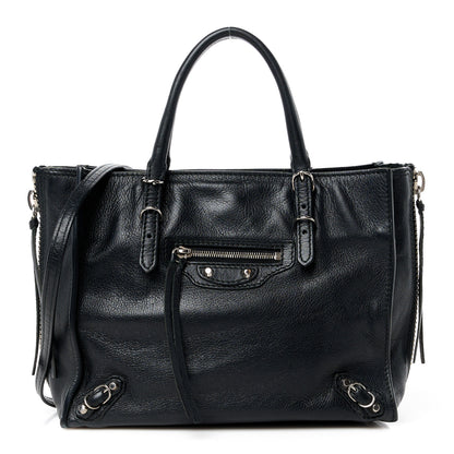 Balenciaga Calfskin Papier Mini A4 Zip Around Tote Black 1 of 12