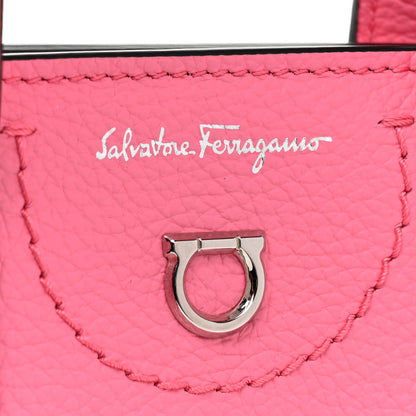 Salvatore Ferragamo Tumbled Calfskin Gancini Mini Bag Pink 8 of 9