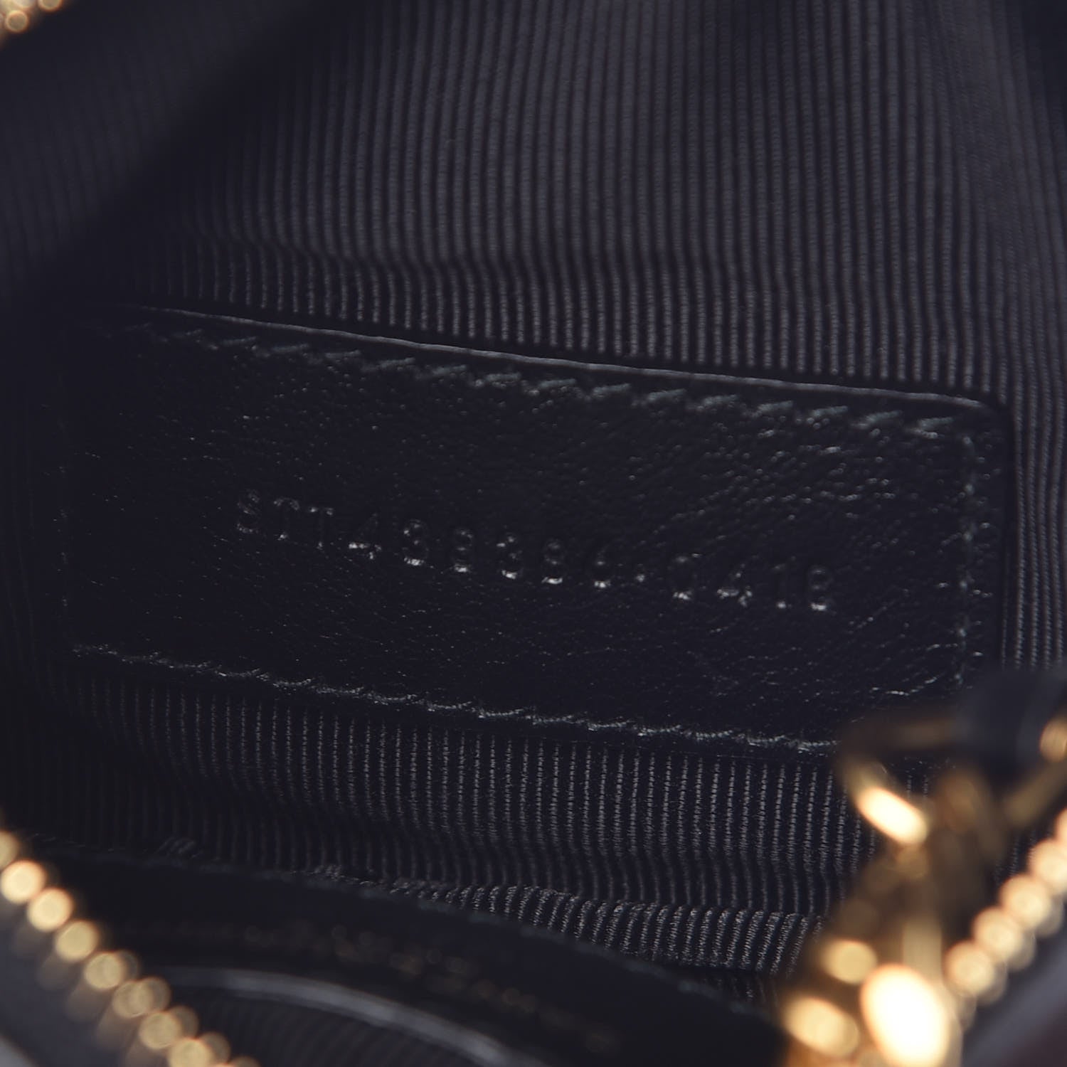 Saint Laurent Calfskin Matelasse Monogram Key Pouch Black 7 of 8