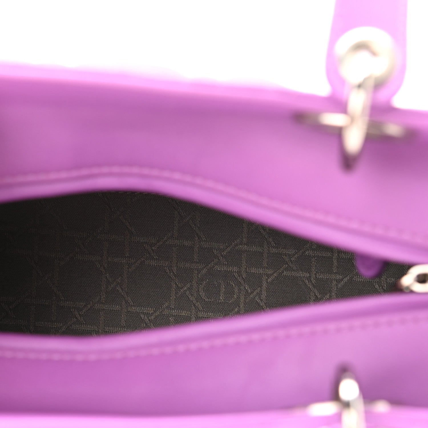Christian Dior Lambskin Cannage Medium Lady Dior Purple 4 of 9