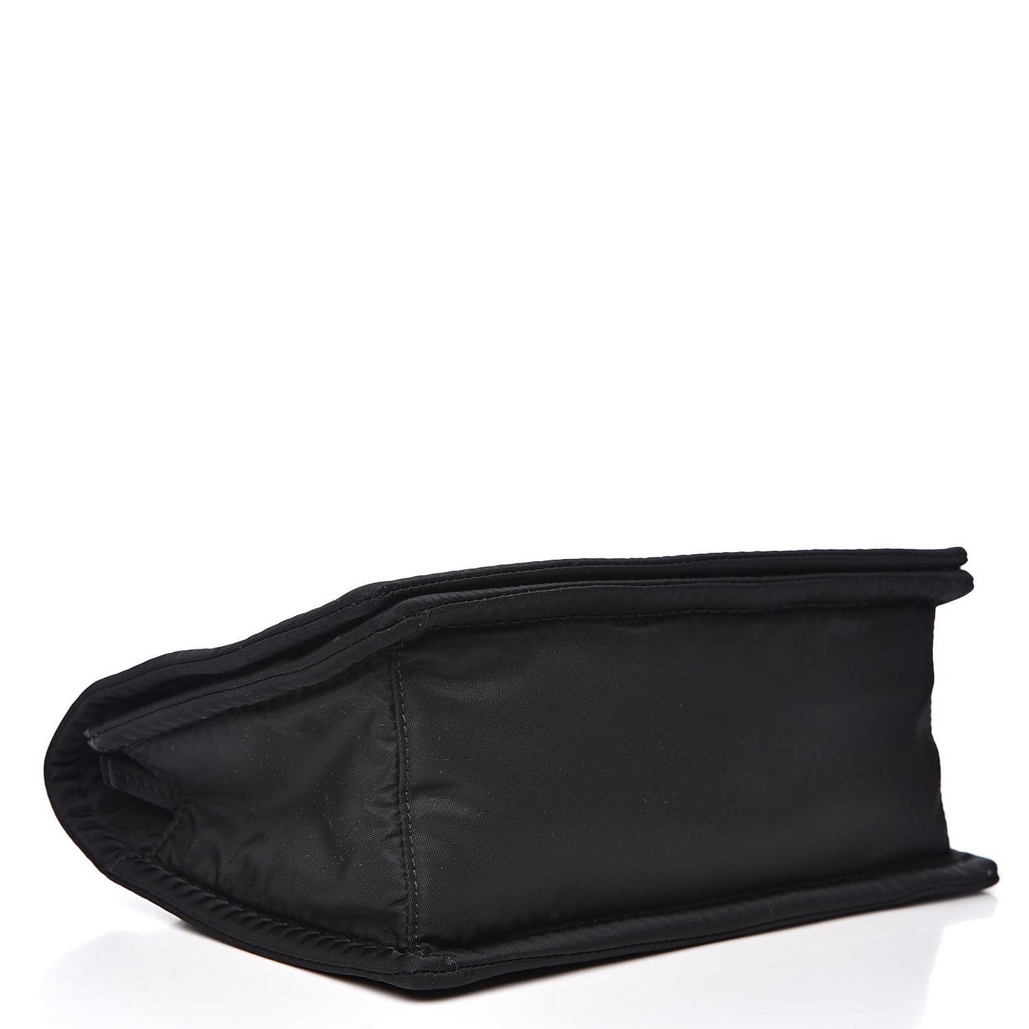Nylon Tessuto Chain Shoulder Bag Black